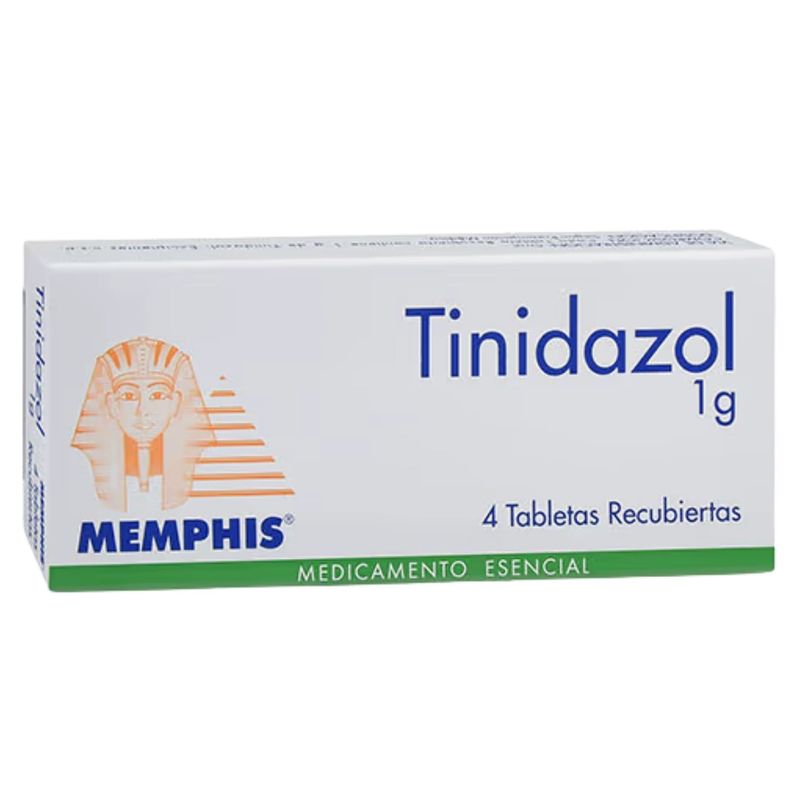 Tinidazol 1 G Caja X 4 Tabletas Memphis