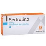 Sertralina 50 Mg Caja X 10 Tab Memphis
