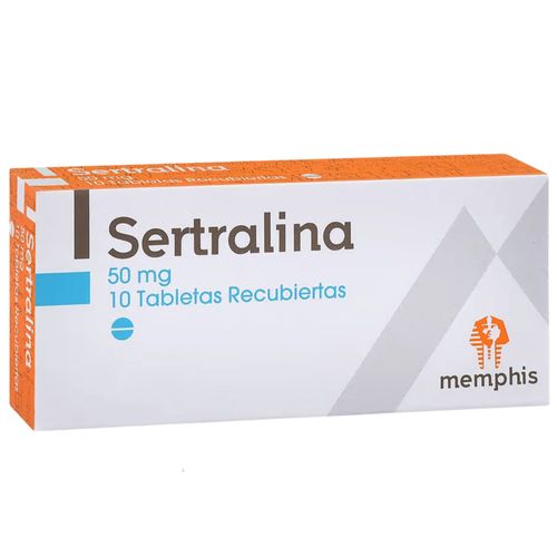 Sertralina 50 Mg Caja X 10 Tab Memphis