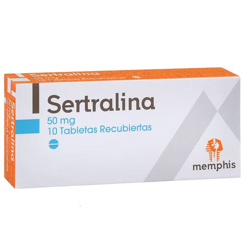 Sertralina 50 Mg Caja X 10 Tab Memphis