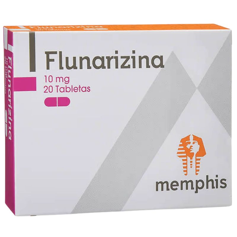 Flunarizina 10 Mg Caja X 20 Tabletas Memphis