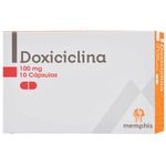 Doxiciclina 100 Mg Caja X 10 Cápsulas Memphis