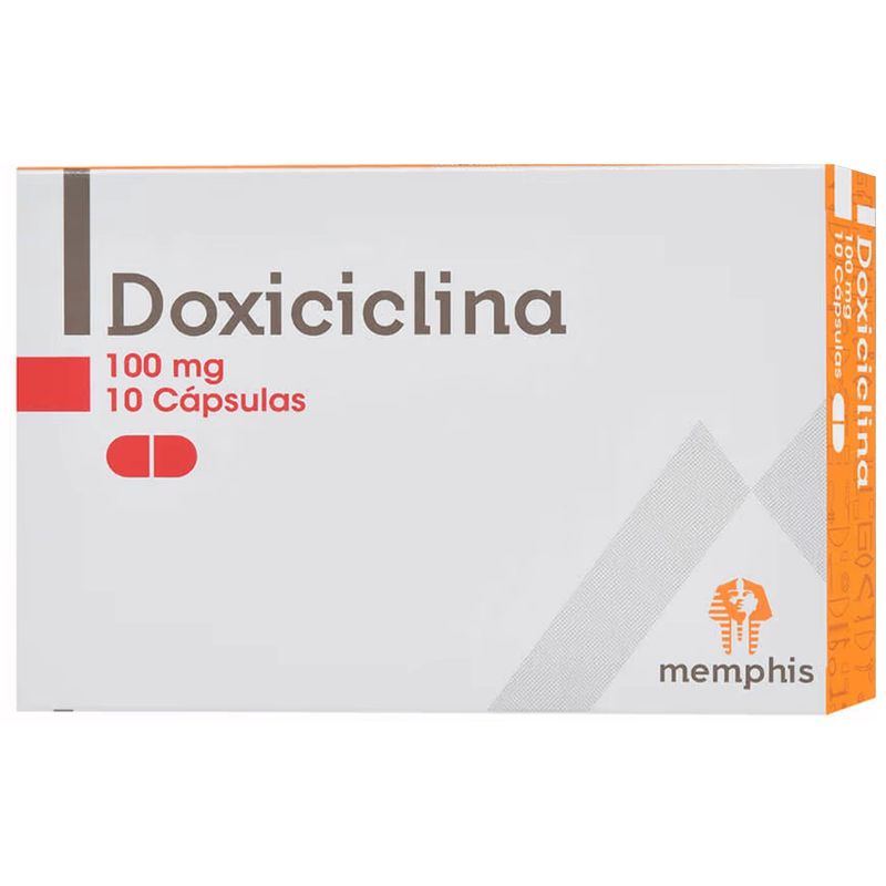 Doxiciclina 100 Mg Caja X 10 Cápsulas Memphis