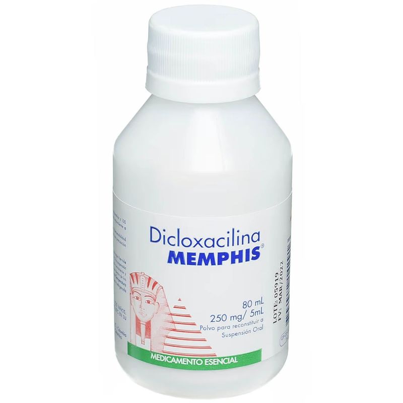 Dicloxacilina suspensión 250 mg 80 ml Memphis