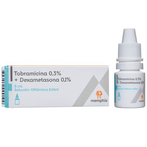 Tobramicina 0,3% + Dexametasona 0,1% Solución Oftálmico Frasco 5 Ml Memphis