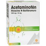 Hioscina Acetaminofén 20 Tabletas Memphis