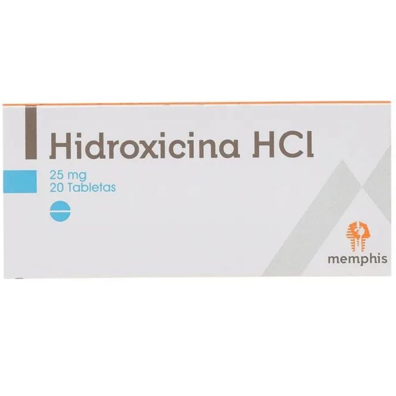 Hidroxicina 25 mg 20 Comprimidos Oral