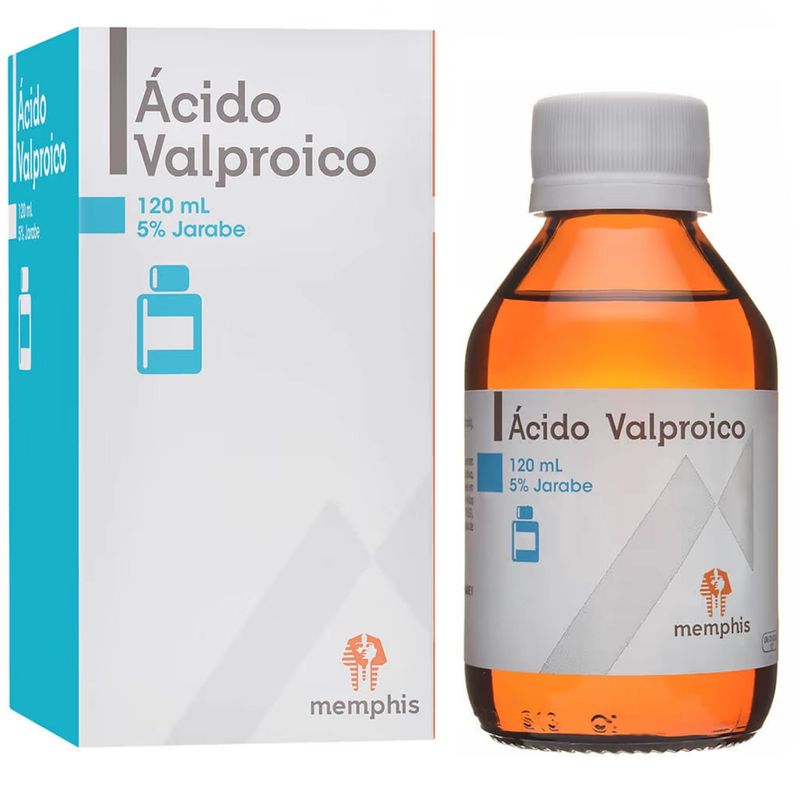 Ácido valproico jarabe frasco 120 ml Memphis