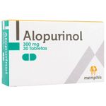 Alopurinol 300 Mg Caja X 30 Tabletas Memphis