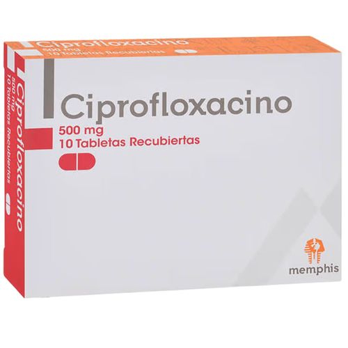 Ciprofloxacino 500 Mg 10 Tabletas Memphis