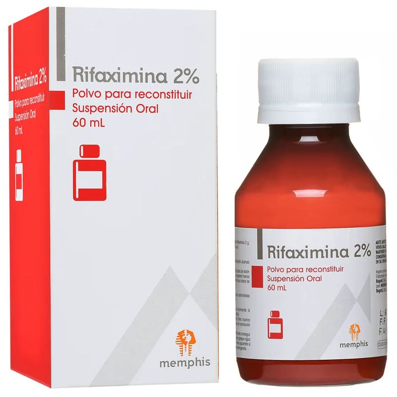 Rifaximina 2% Susp Oral Frasco X 60 Ml Memphis