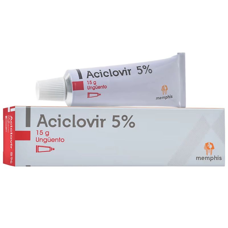 Aciclovir 5% Tubo X 15 Gr Unguento Memphis
