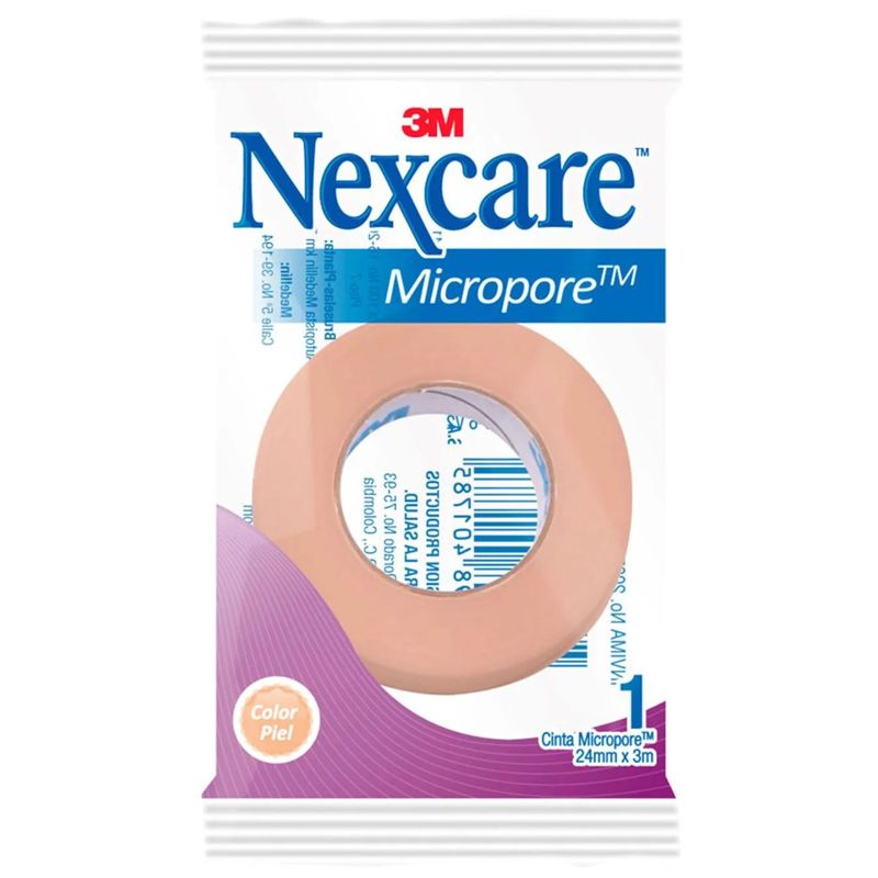 Micropore Nexcare Piel 1x3 yd Quirúrgico