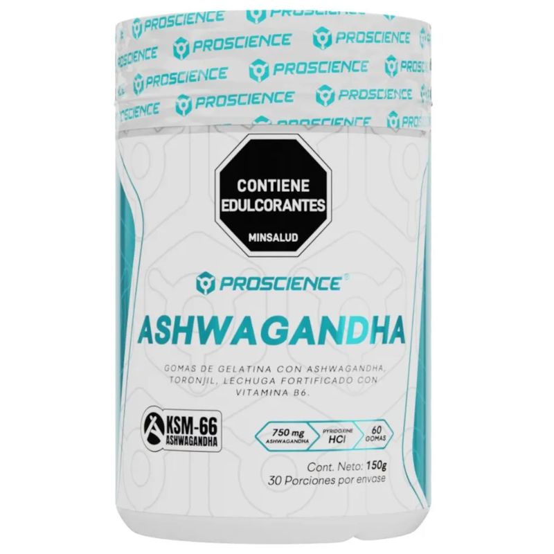 Ashwagandha ProScience Gomas 60 Unidades