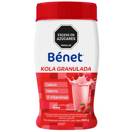 Kola Granulada Benet Fresa - Tarro 300g