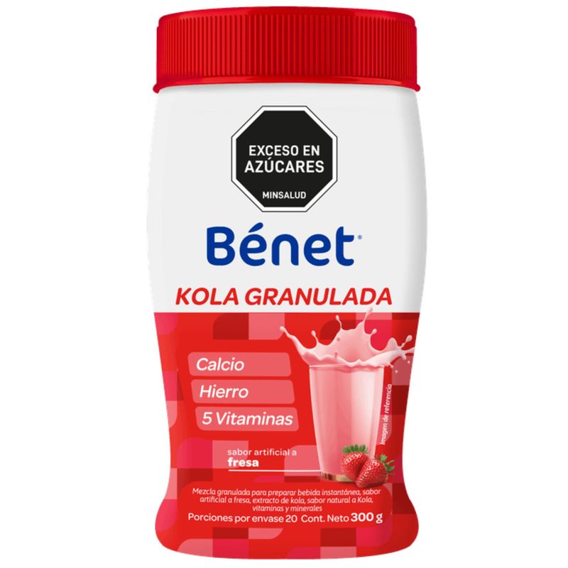 Kola Granulada Benet Fresa - Tarro 300g