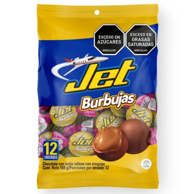 Chocolatina Jet Burbuja Arequipe 12 Und
