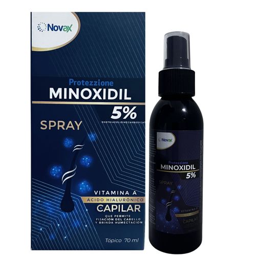 Minoxidil 5% Solución Spray Protezzione - Frasco x 70ml