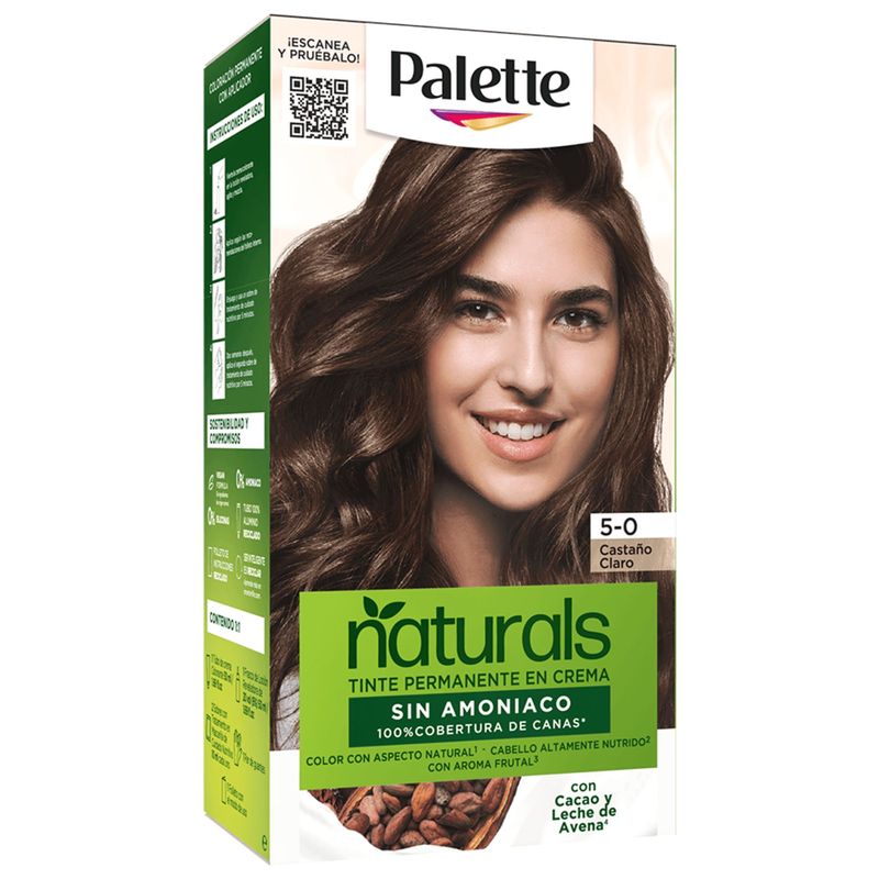 Tinte Palette Naturals Color 5-0 Castaño Claro
