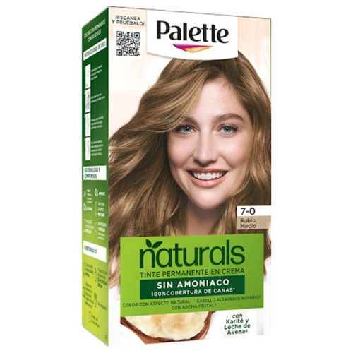 Tinte Palette Naturals Color 7-0 Rubio Medio