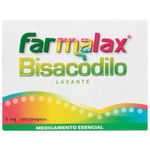 Bisacodilo Farmalax 5 mg Ecar 100 Grageas