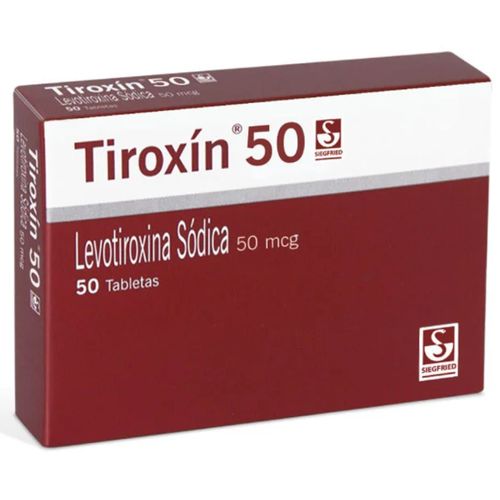 Tiroxin 50mcg - Caja x 50 tabletas