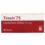 Tiroxin 75 mcg Tabletas 50 Tratamiento
