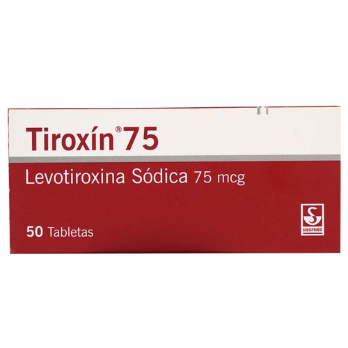 Tiroxin 75mcg - Caja x 50 tabletas