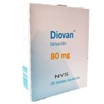 Diovan 80 mg Tabletas 28 Tratamiento Rx