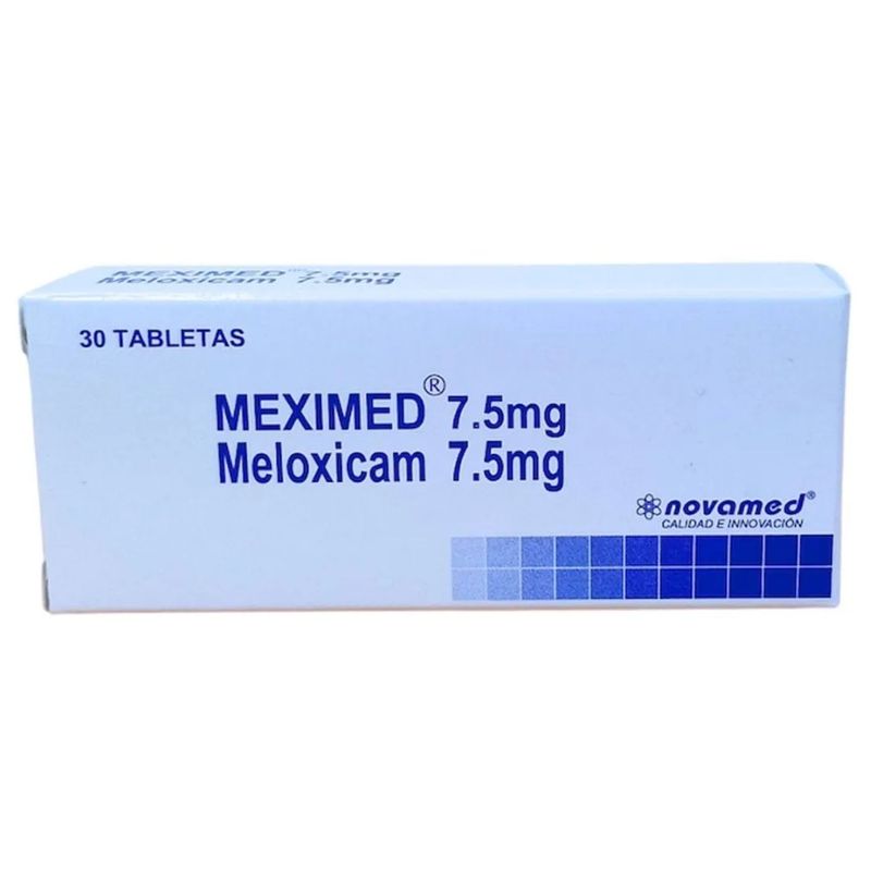 Meloxicam Meximed 7.5 mg Novamed 30 Tabletas