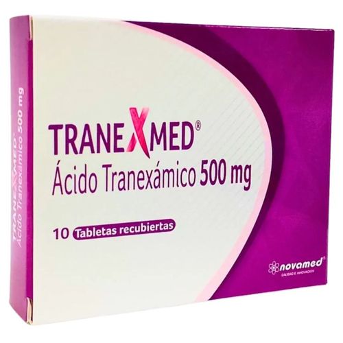 Tranexmed 500mg Novamed - Caja x 10 tabletas recubiertas
