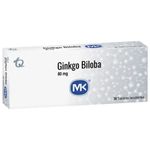 Ginkgo Biloba 80mg MK - Caja x 30 tabletas