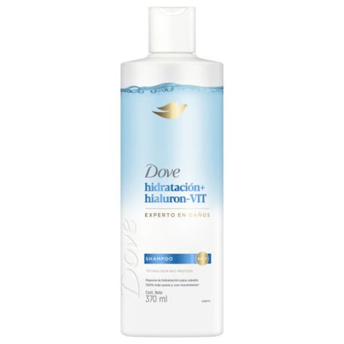 Shampoo Dove Hidratación + Hialurón Vit - Frasco x 370ml