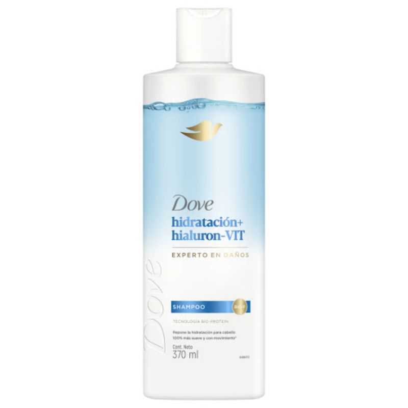 Shampoo Dove Hidratación Hialurón Vit 370 ml
