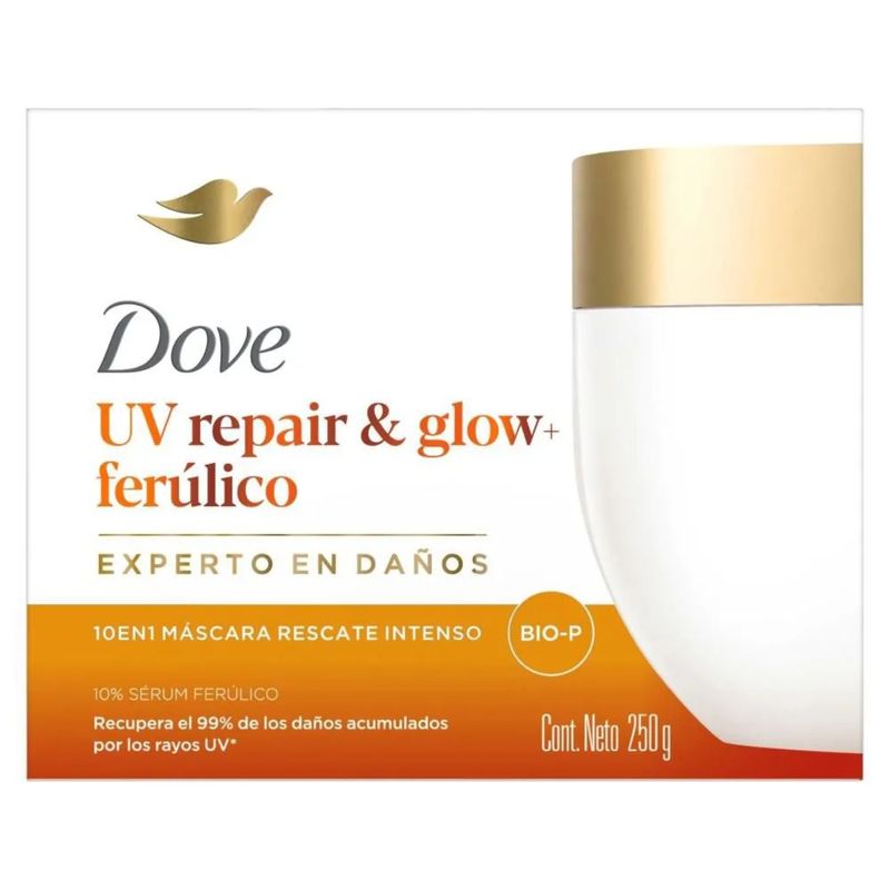 Mascarilla Dove UV Repair Glow 250 g Capilar
