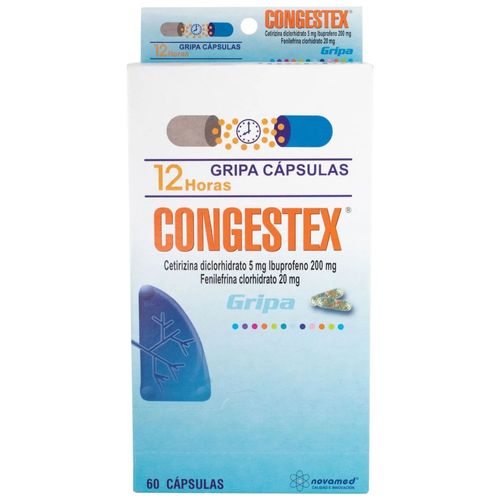 Congestex Gripa Caja X 60 Cápsulas Blanda Novamed
