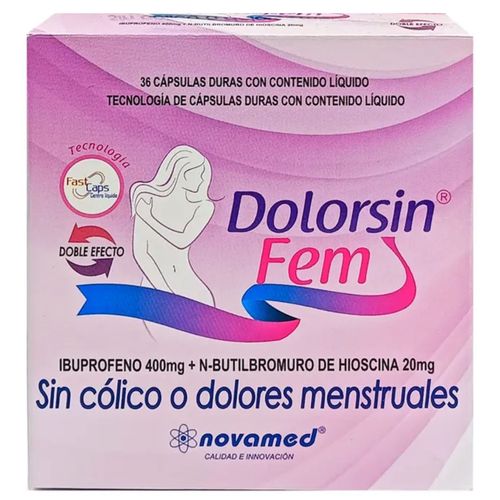Dolorsin Fem 400 Mg + 20 Caja X 36 Cápsulas Novamed