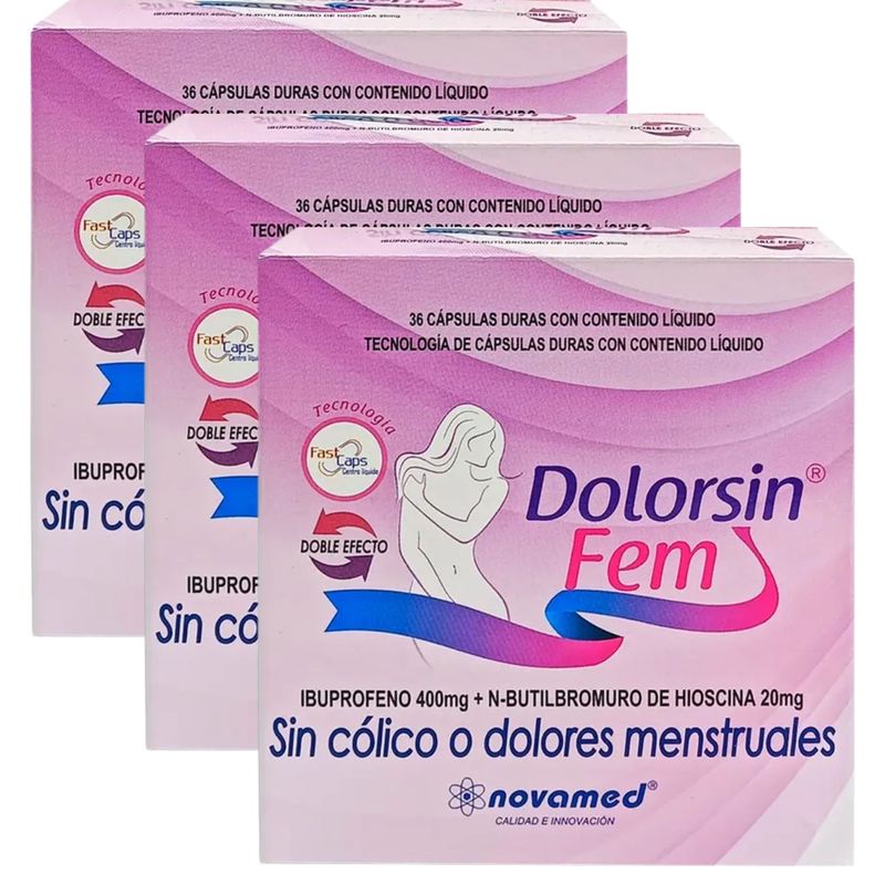 Dolorsin Fem pack 36 cápsulas Novamed