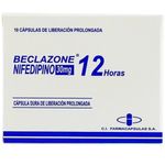 Beclazone Nifedipina 30 Mg x 10 Cápsulas
