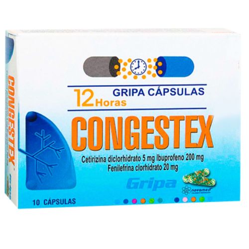 Congestex Gripa Caja X 10 Cápsulas Novamed