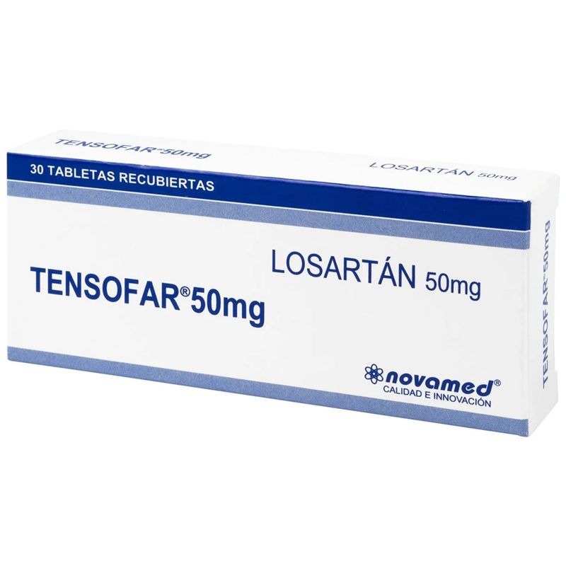 Losartan 50 Mg 30 Tabletas Recubiertas Novamed