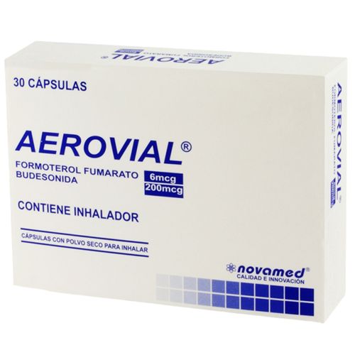Aerovial 200 Mcg Con Inhalador Caja X 30 Cápsulas Dura Novamed