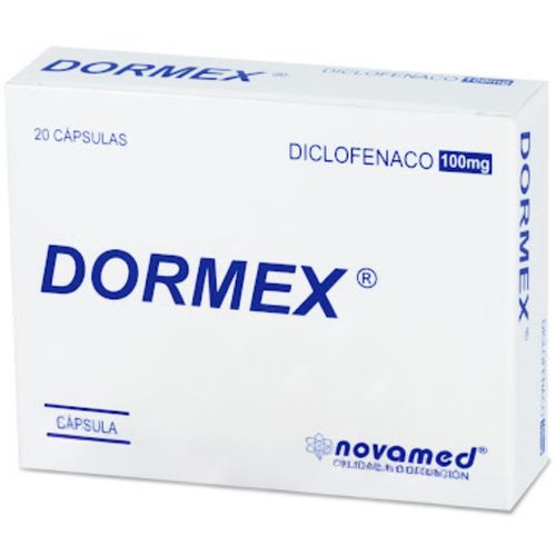 Diclofenaco Dormex 100 Mg Caja X 20 Cápsulas Novamed