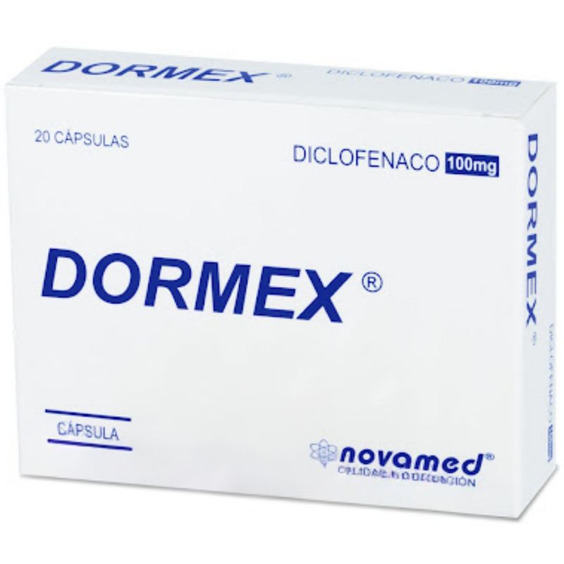 Dormex Diclofenaco 100 mg 20 Cápsulas