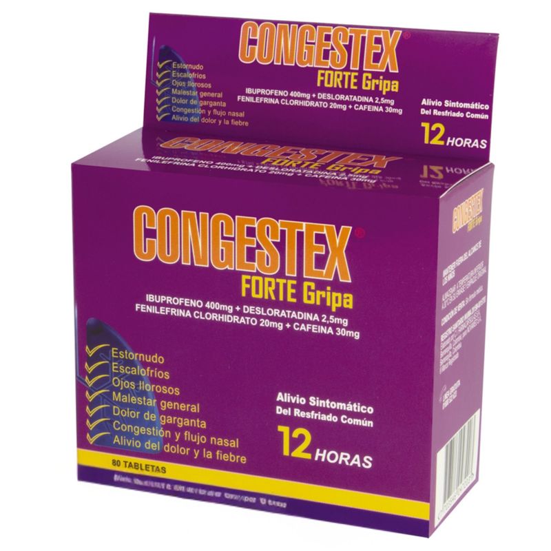 Congestex Gripa Caja X 80 Comprimido Novamed