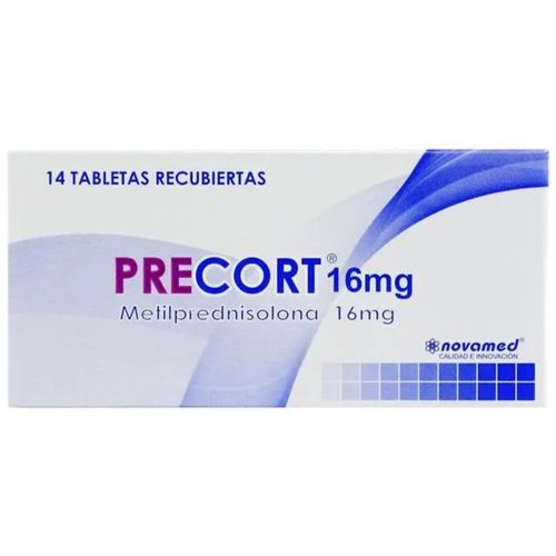 Precort Metilprednisolona 16 Mg Caja X 14 Tabletas Novamed