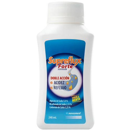 Supreflux Forte Alginato De Sodio Frasco X 240 Ml Suspensión Novamed