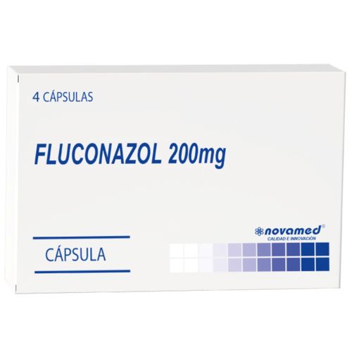 Fluconazol Novamed 200 mg Caja X 4 Cápsulas