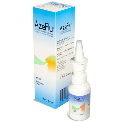 Azeflu Azelastina 137/50 Mcg Spray Frasco X 30 Ml Suspensión Novamed