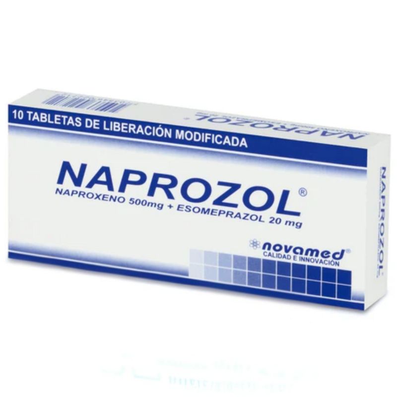 Naprozol 500 Mg Caja X 10 Tabletas Novamed